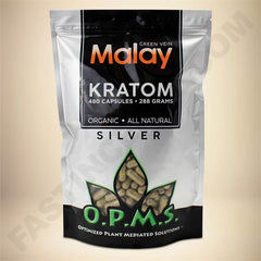 OPMS Silver – Green Vein MALAY 480 capsule 288 Gram