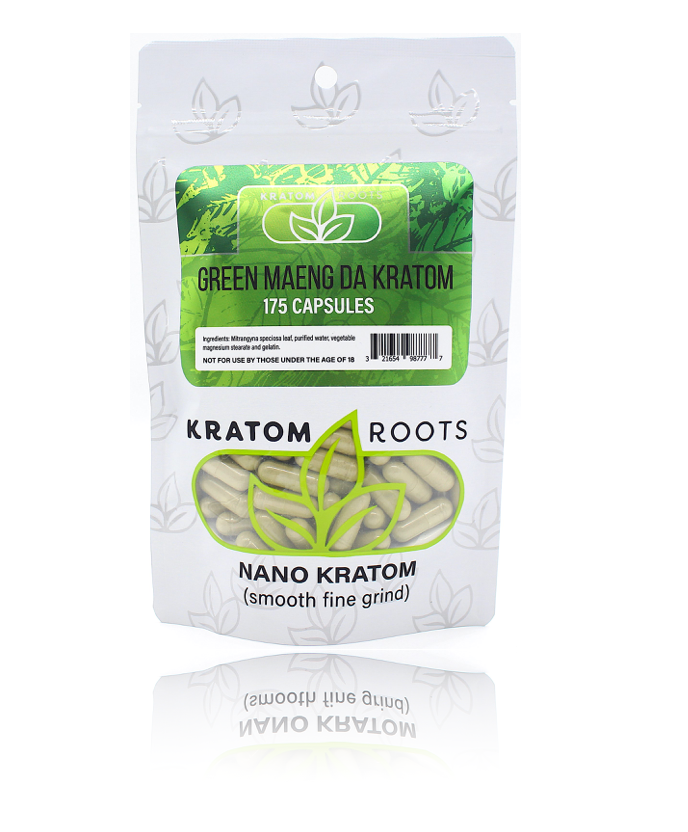 Kratom Roots - 175 Capsules High Quality NANO Kratom