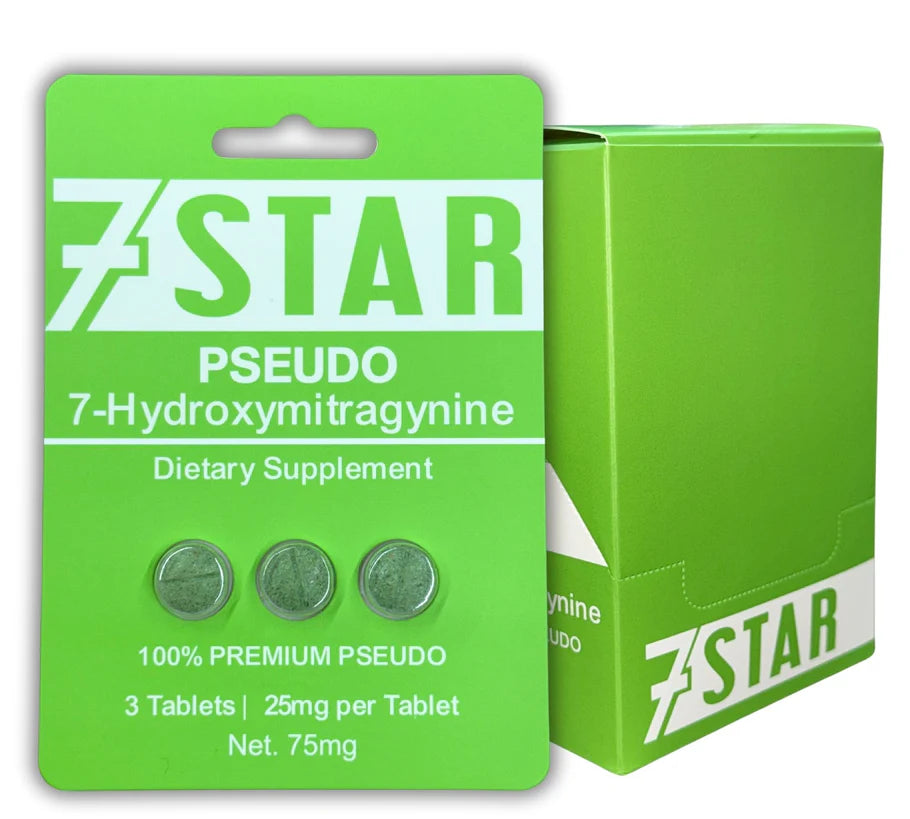 7 Star Pseudo 7-Hydroxymitragynine Tablets | 25mg Per Serving