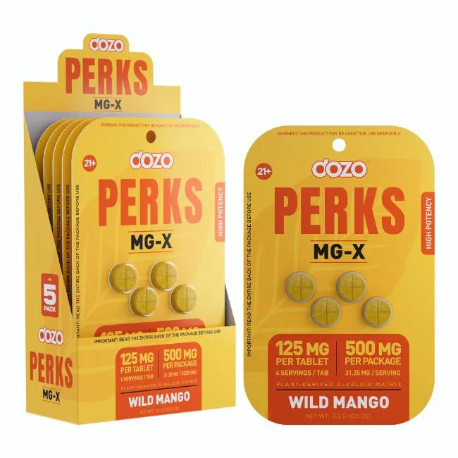 DOZO PERKS MG-X High Potency Tablets 125mg Per Tab 4ct