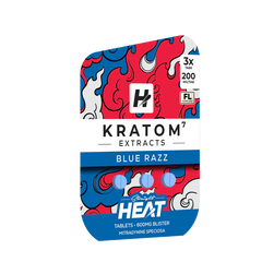Straight Heat Kratom Extract Tablets 200mg Each 3ct Pack