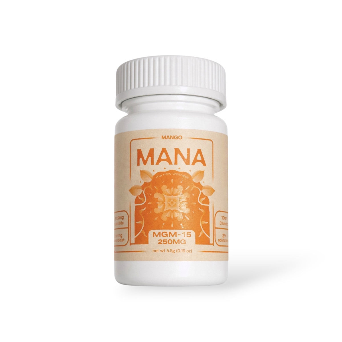 MANA MGM-15 Kratom Chewable Tablets 25mg Per Tablet 10ct