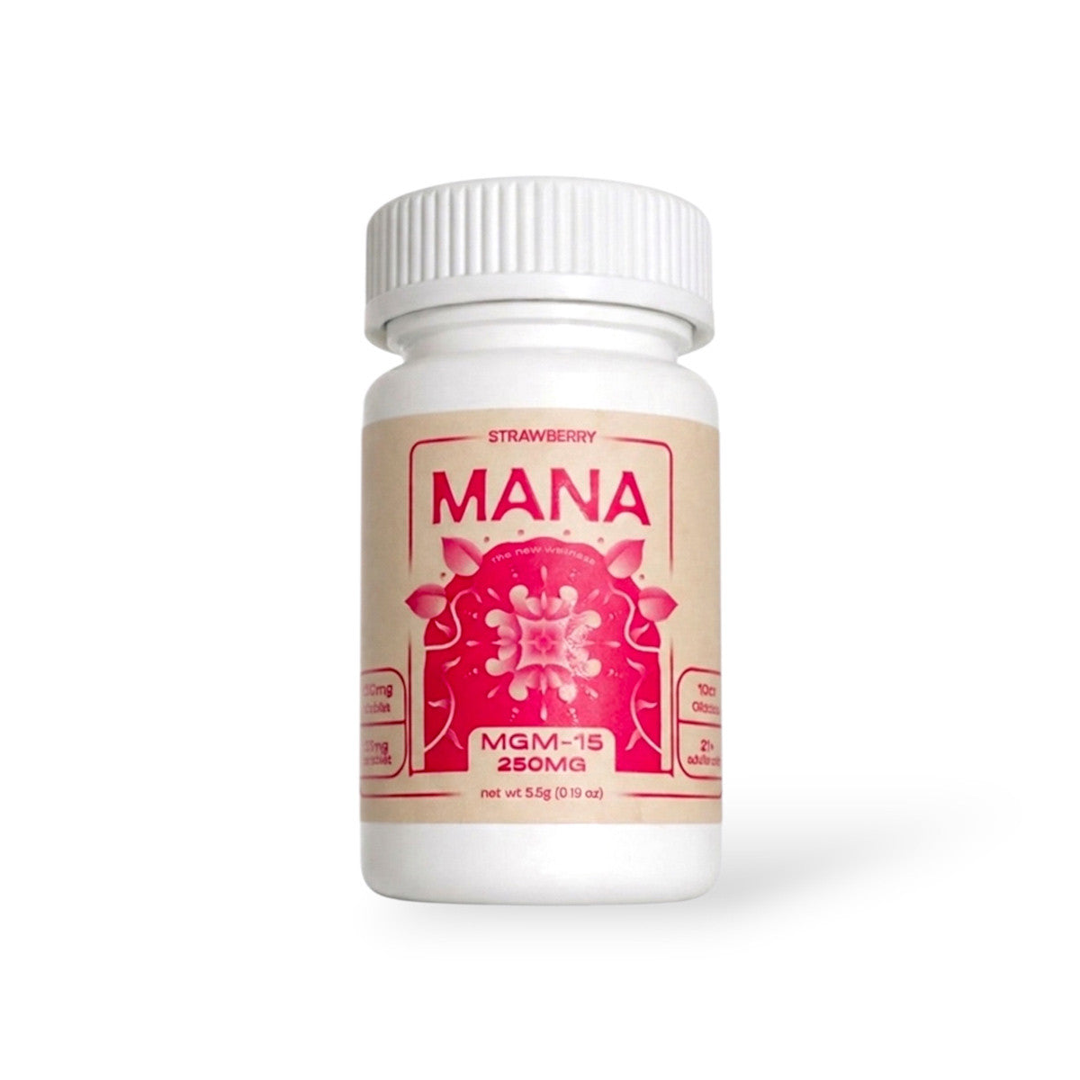 MANA MGM-15 Kratom Chewable Tablets 25mg Per Tablet 10ct