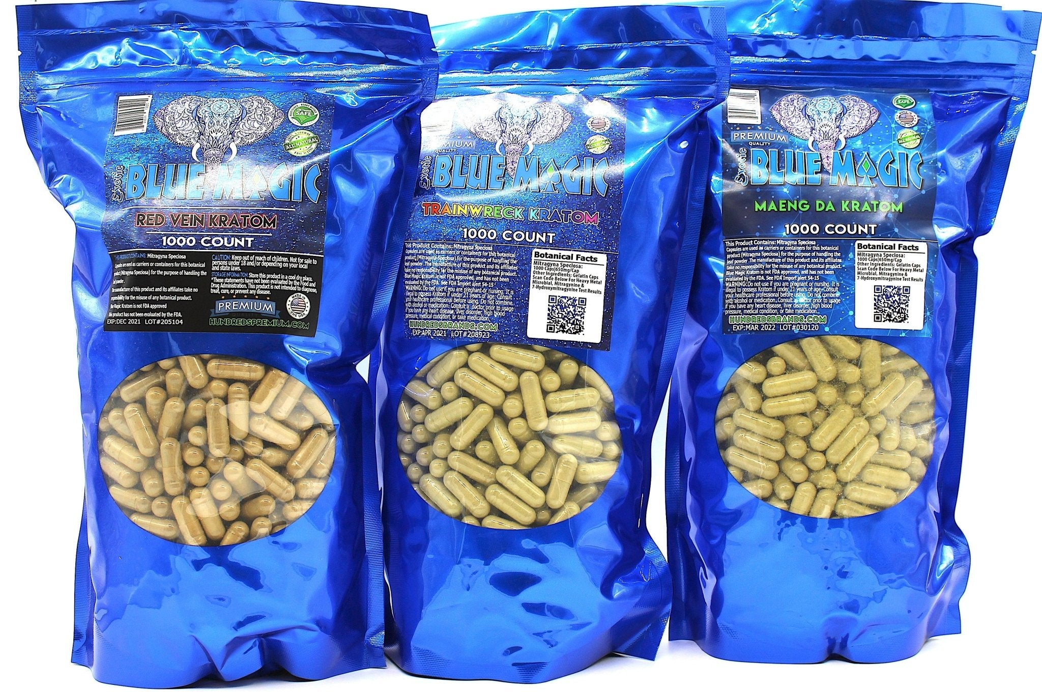 Blue Magic Kratom 1000ct Capsules - KR Sky