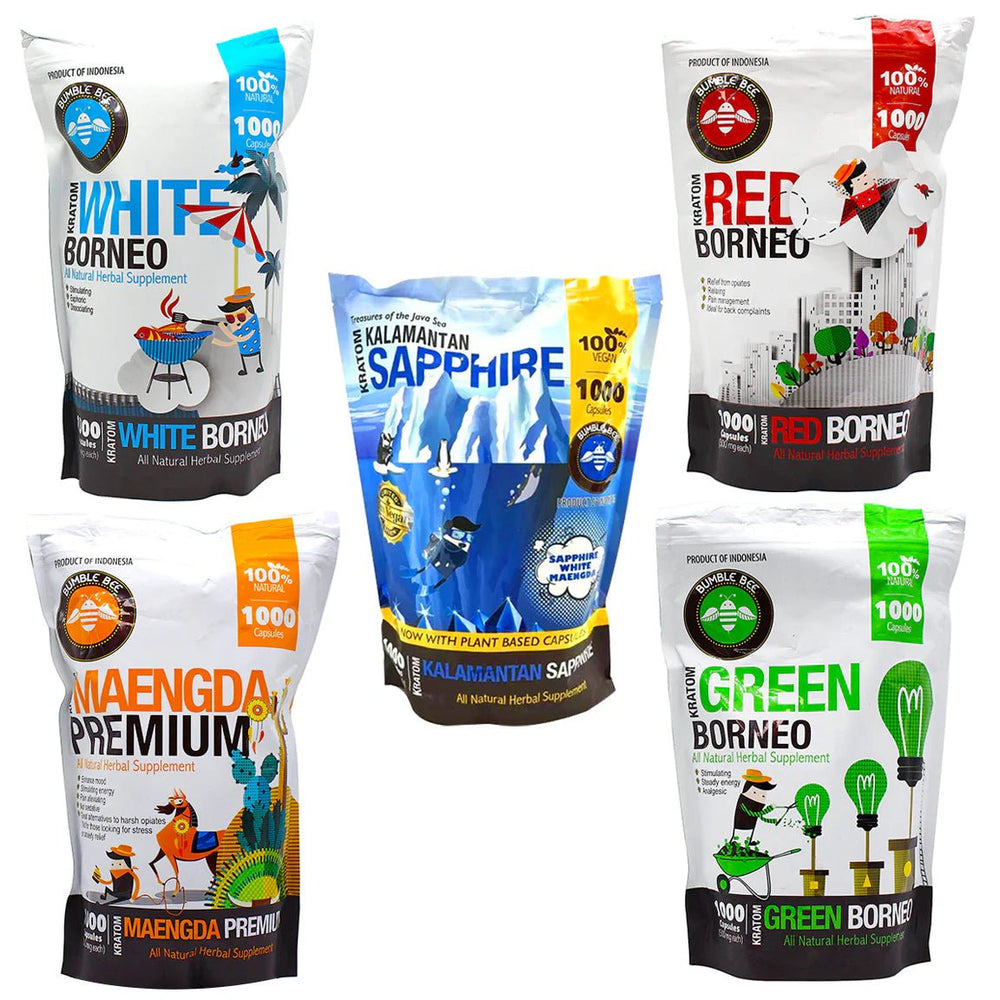 Bumble Bee Kratom - 1,000 Capsule - KR Sky