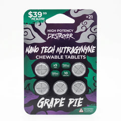 Destroyer Nano Tech Mitragynine Chewable Tablets 150mg Each 5ct