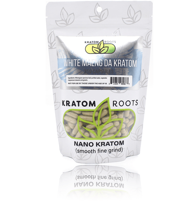 Kratom Roots - 350 Capsules High Quality NANO Kratom - KR Sky