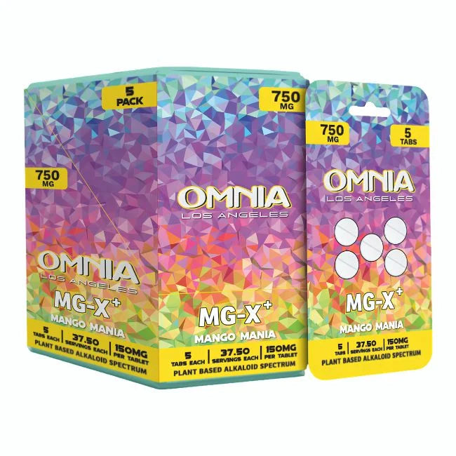 OMNIA MG-X+ Plant-Based Alkaloid Spectrum Tablets 150mg 5ct